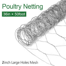 2 Inch Hexagonal Poultry Netting Galvanized Chicken Wire Mesh Fence
